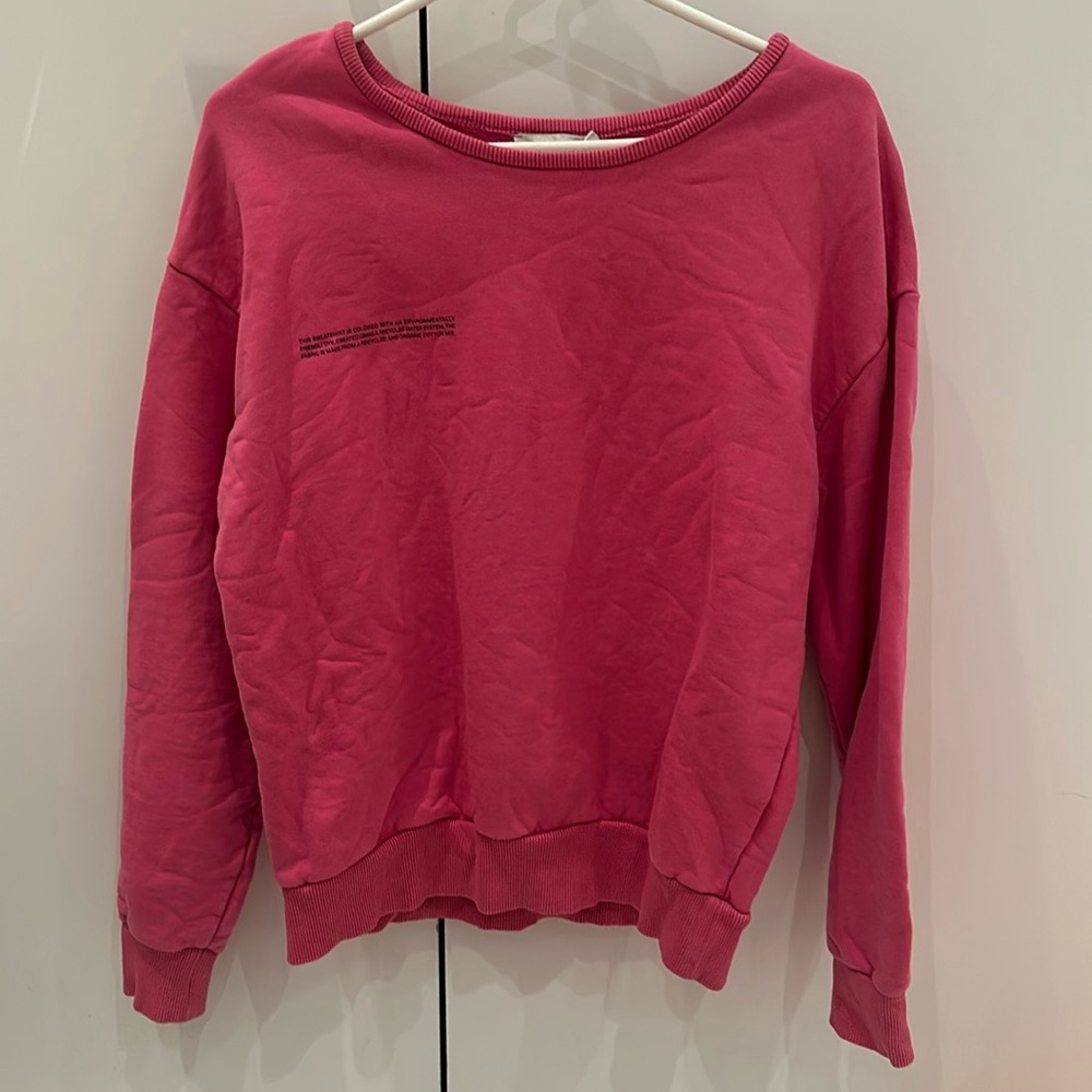 Pangaia Pink Crew-Neck Sweatshirt